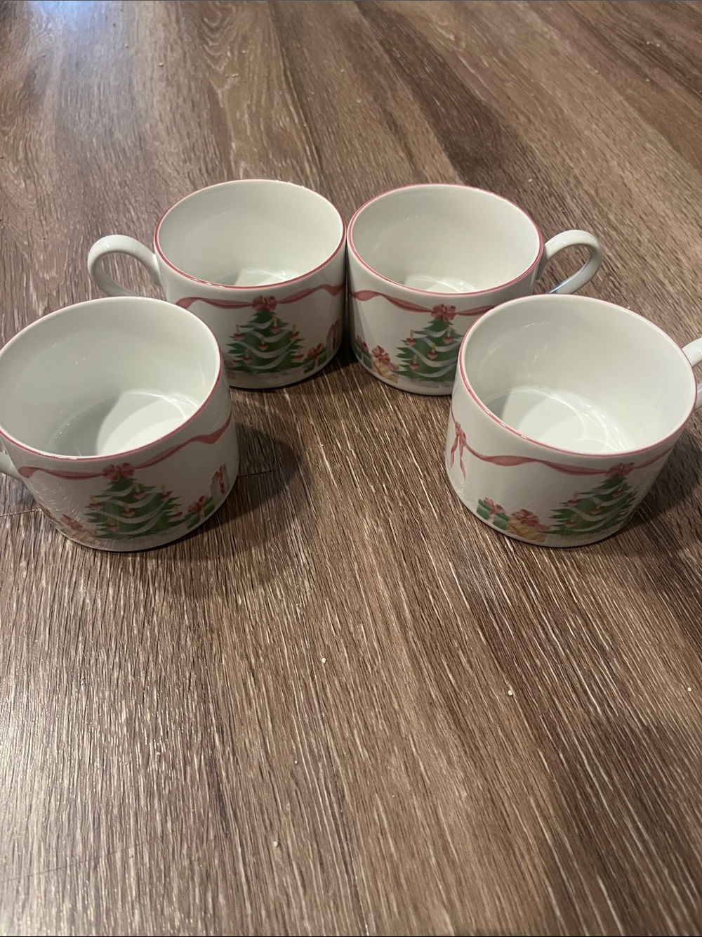 Vintage 1992 Sango White Home for Christmas- Set of 4
